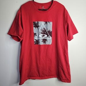 Oakley Red Graphic Short Sleeve Tee